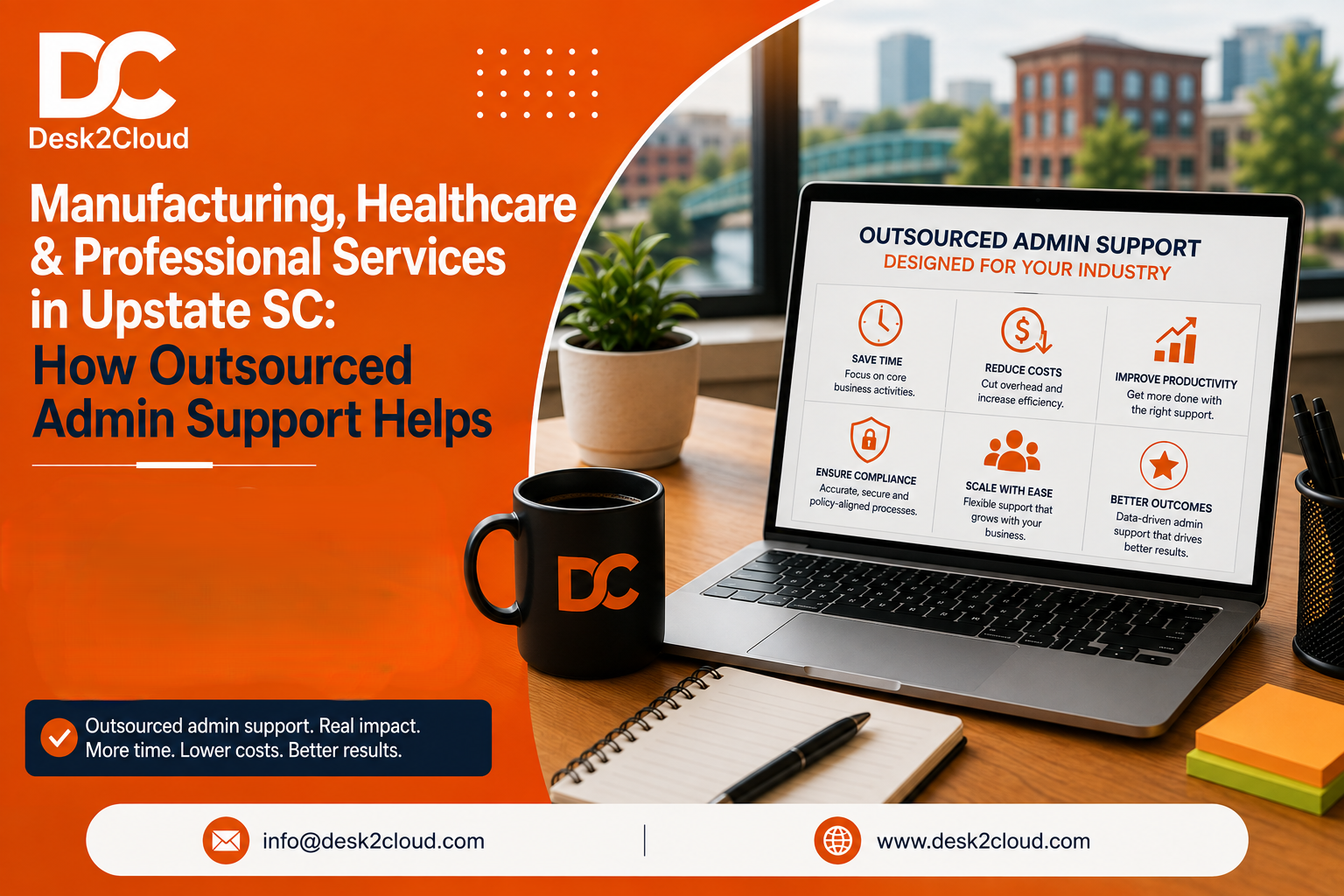 Manufacturing, Healthcare & Professional Services in Upstate SC: How Outsourced Admin Support Helps